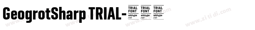 GeogrotSharp TRIAL字体转换